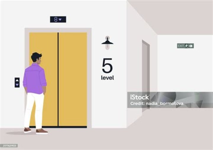 A character approaches an elevator in a golden room in Genshin Impact.