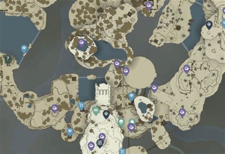 A map from The Legend of Zelda: Skyward Sword HD