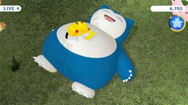 A snoozing Snorlax
