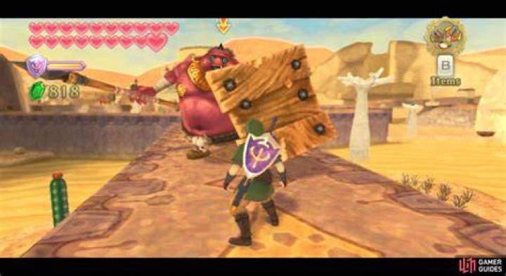 A Wooden Shield Moblin in The Legend of Zelda: Skyward Sword HD