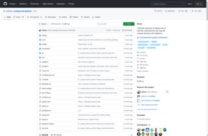 Enhanced GitHub screenshot