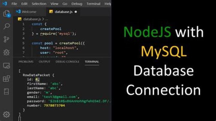 How to Connect a Node Application to a MySQL Database