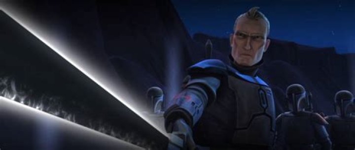 Pre Vizsla extends the angled Darksaber