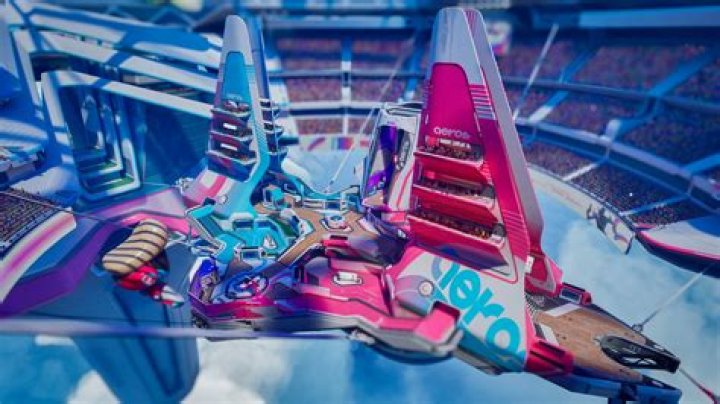 Splitgate - an external view of a player soldier