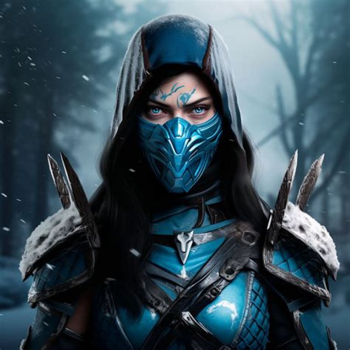 Sub-Zero faces female Sub-Zero in a screenshot from Mortal Kombat 1
